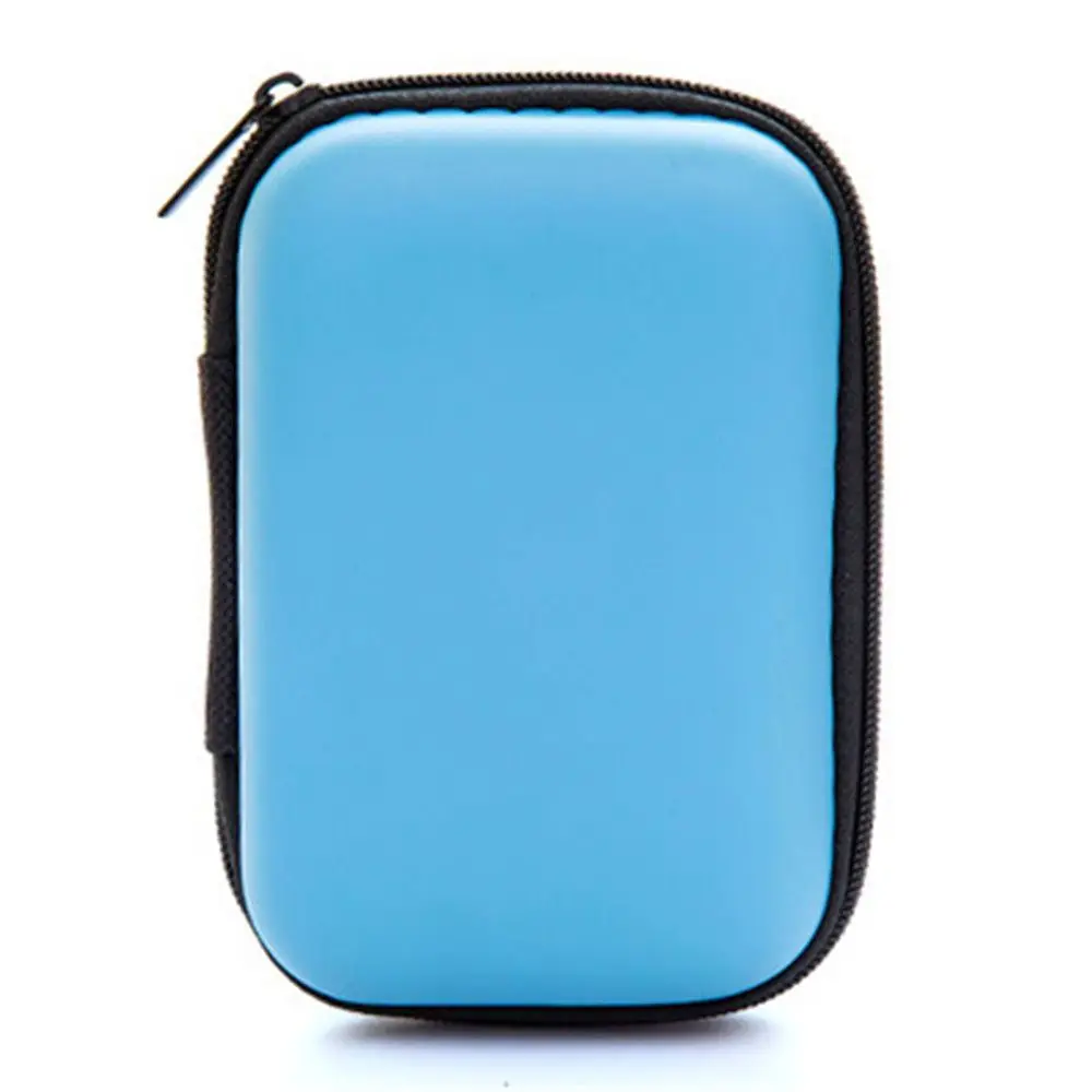 2.5" Earphone Box Cover External Drive Protector Hard Disk Case EVA Storage Box Zipper Pouch HDD Bag