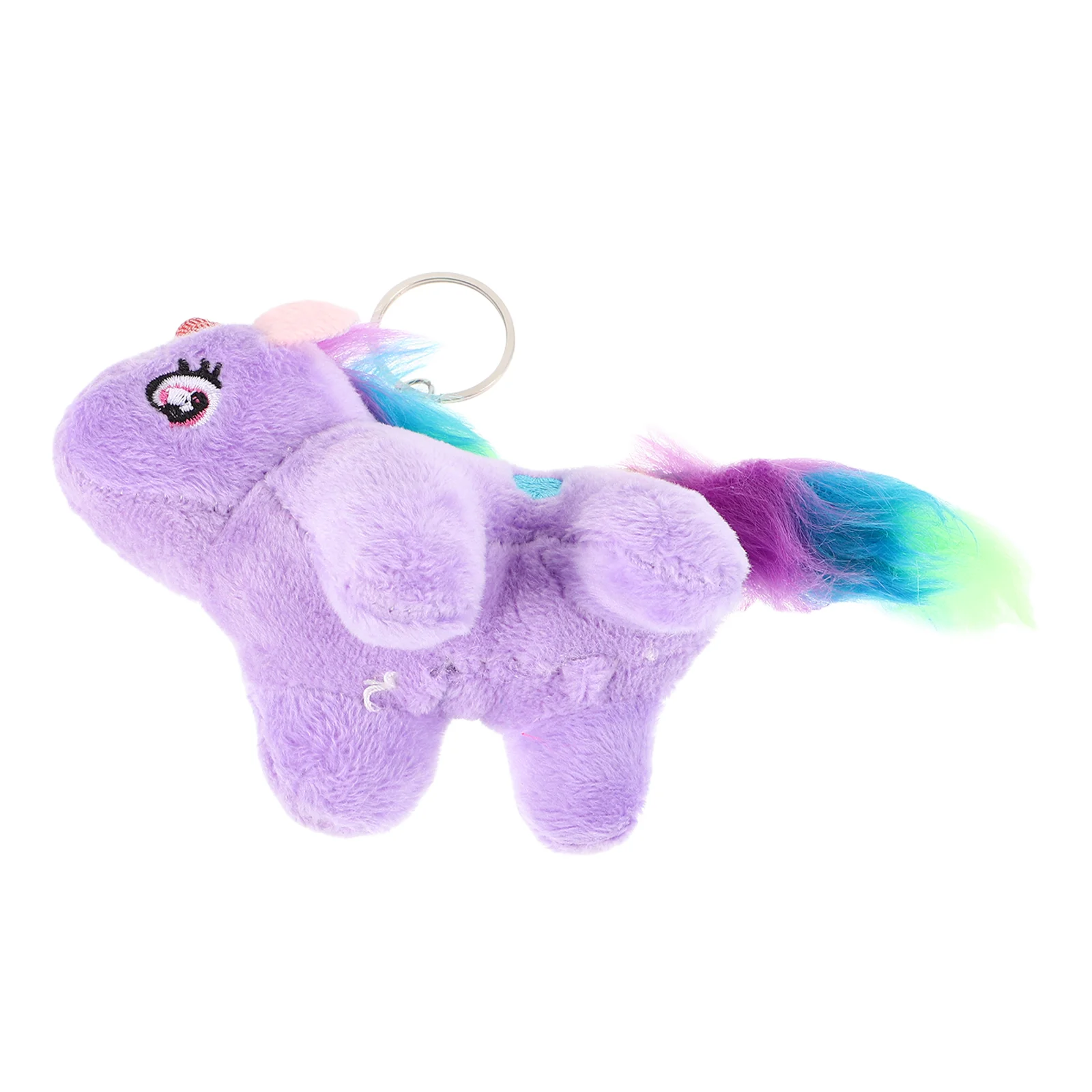 Unicorn Keychain Stuffed Animal Animals for Girls Keychains Plush Cute Keyring Charms Bags Child