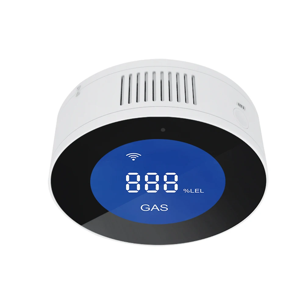 Tuya WiFi 가스 감지기 알람/스마트 천연 가스 누출 센서/90dB 사운드 앱 원격 경고/홈 주방 안전 모니터