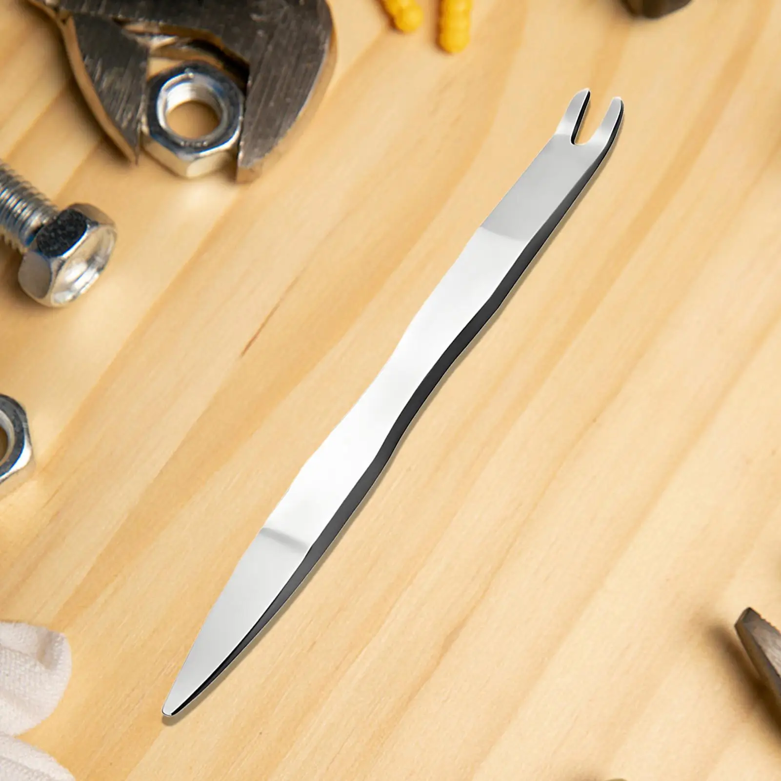 Car stainless steel pry bar Metal Pry Tool MultiPurpose Compact Puller Steel Pry Bar Scraper for Workshop Automotive Maintenance