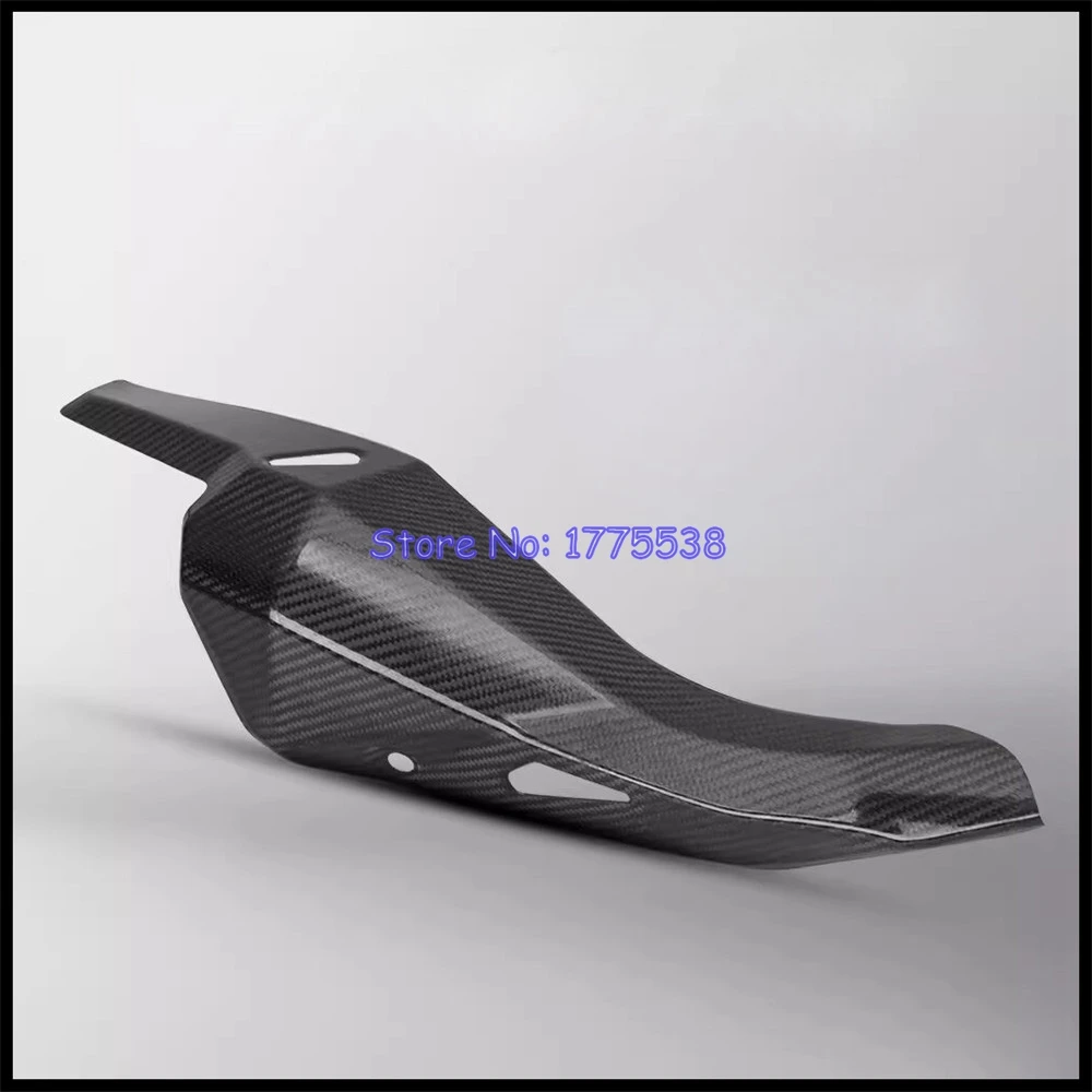 For Kawasaki NINJA 500 Z500 2024 2025 Motorcycle Exhaust Muffler Heat Shield Cover Real Carbon Fiber Cover