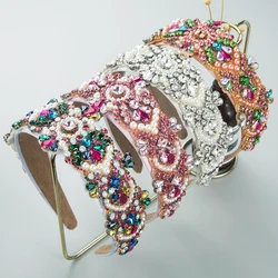 Cross border New European and American Fashionable and Gorgeous Baroque Headband High end Trendy Hair Accessories for Women