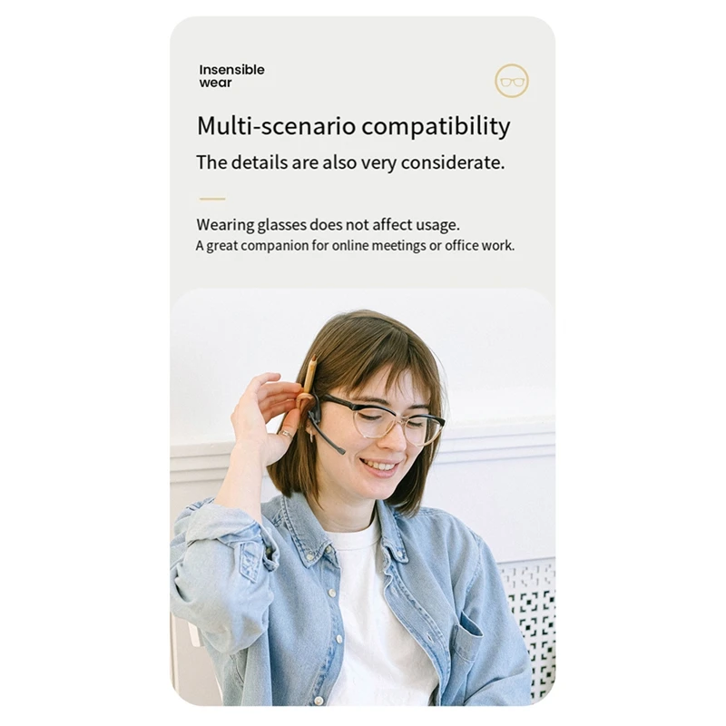 

Гарнитура с открытым ухом и шумоподавлением, беспроводные Bluetooth ENC, наушники с шумоподавлением, беспроводные наушники с микрофоном стрелы