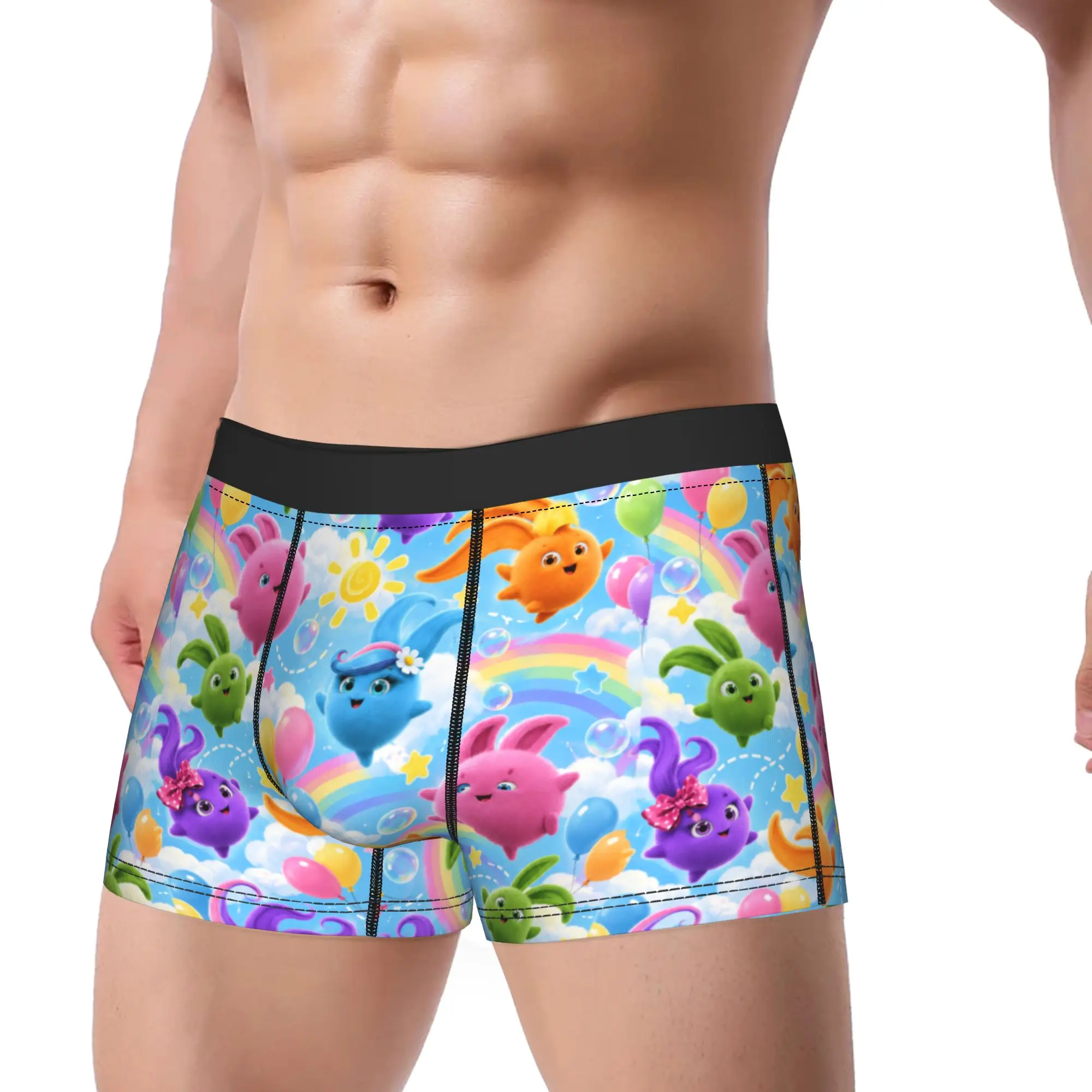 Sunny Bunnies Ball Pattern Boxer Shorts  3D Pouch Underwear Hot Sale Design Shorts Briefs Classic Men Panties Plus Size 2XL