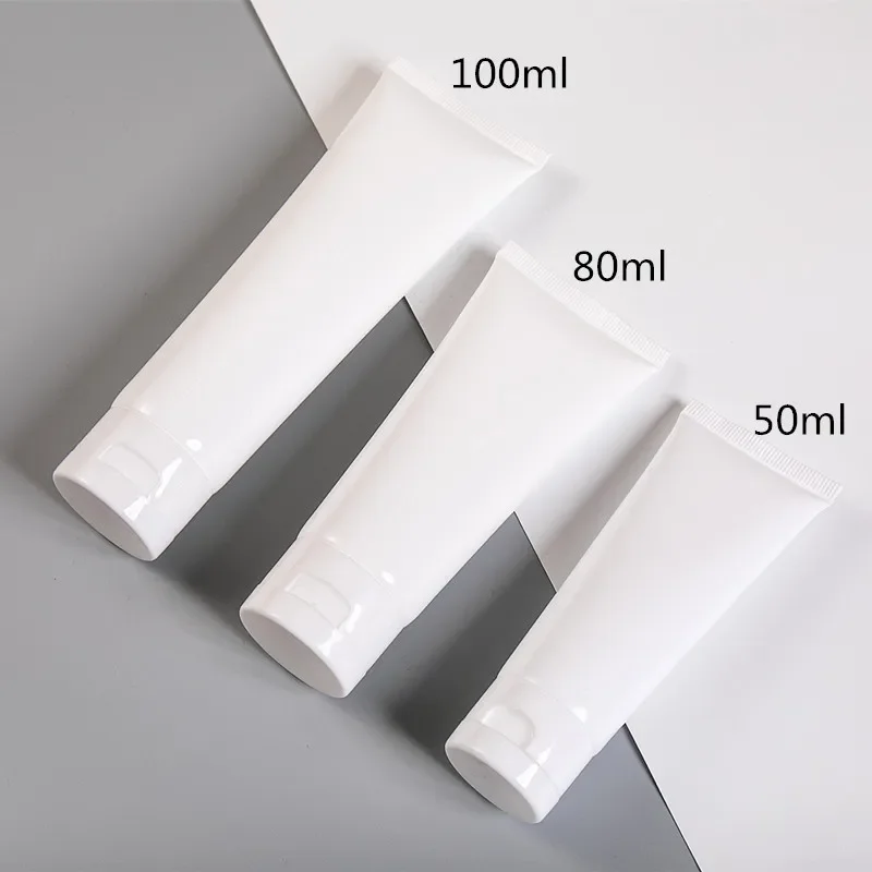 15ml 30ml 50ml 100ml Cosmetic Squeeze Bottle Flip Cap Empty Soft Tube Cream Lotion Toothpaste Refillable Container