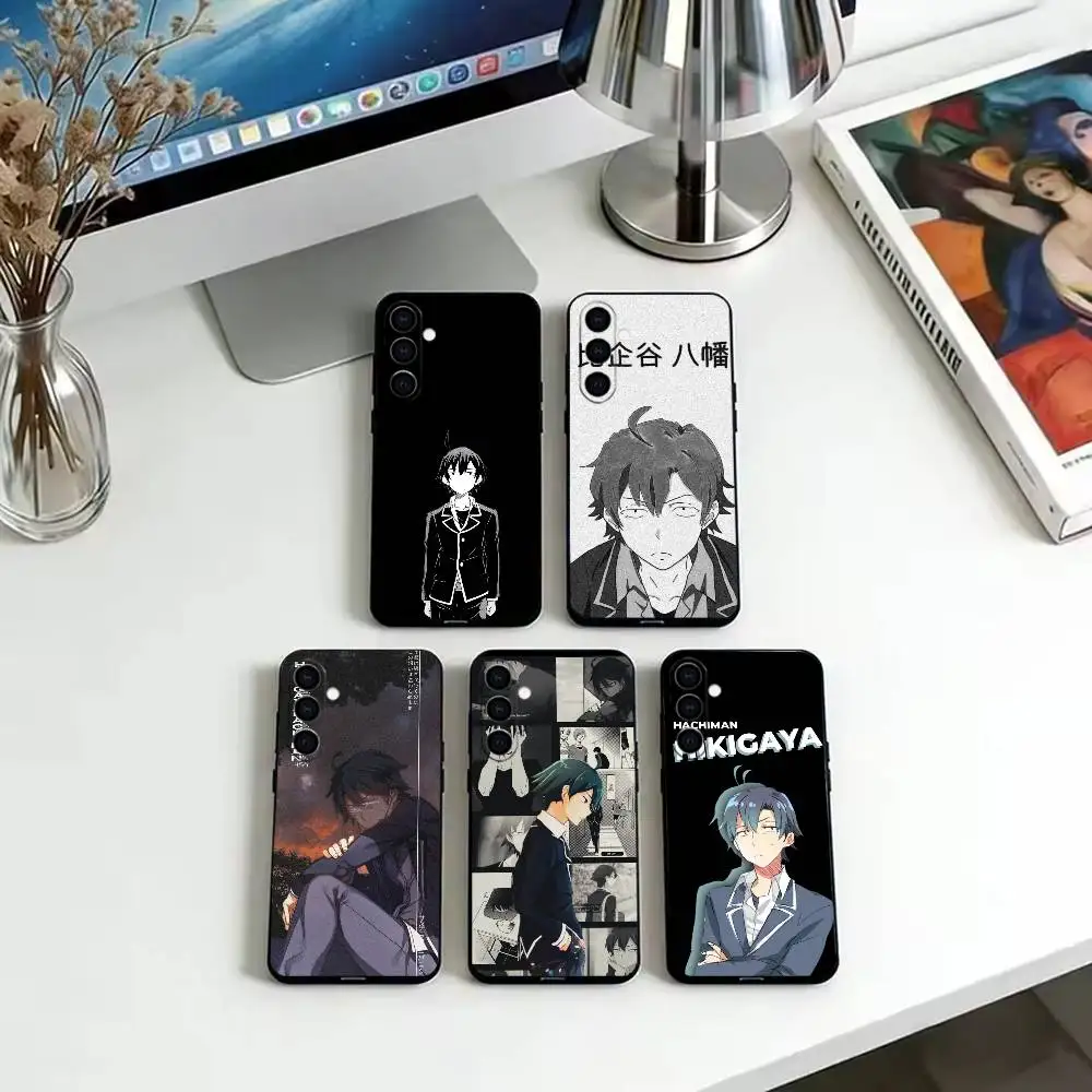 Hikigaya Hachiman OreGairu  Phone Case Black Silicone Soft For Samsung Galaxy A73,A72,A71,A70,A53,A52,A51