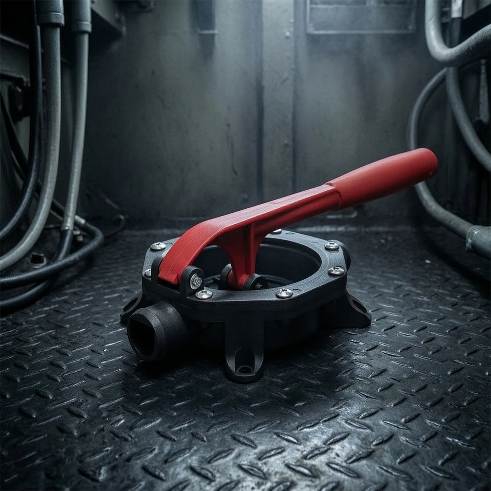 Manual Bilge Pump Hand Pump Self Priming Diaphragm Design with Lever Handle for Marine Emergency Use