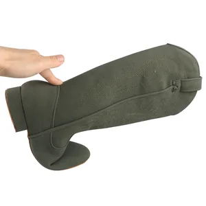 Wedopus Frauen personalisiert, hochwertige Absätze, Wildleder -Sohle, Orange Linie, Tanzschuhe, kein Reißverschluss, Tanzstiefel 12 Hauptverkäufe Tanz - №12