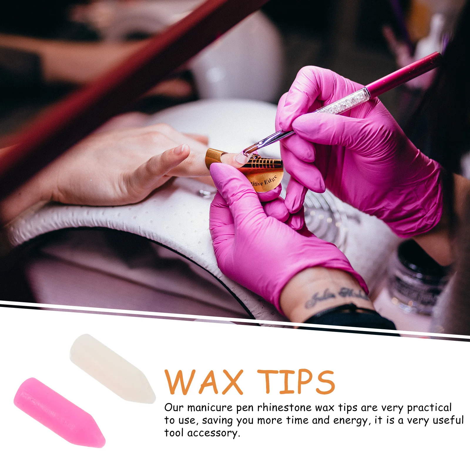 12pçs pontas de cera selecionadora de strass, acessórios de manicure, arte de unha, ferramentas diy, selecionador de cera substituível, pontas de cabeça de substituição