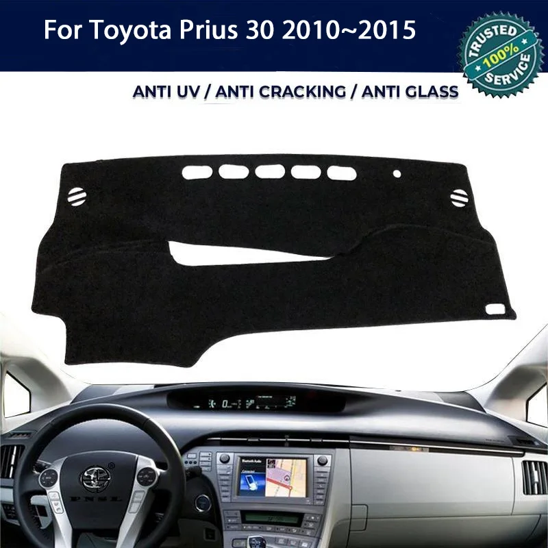 

Custom Anti-UV Dashboard Cover Dash Mat Protector Pad For Toyota Prius 30 2010~2015 Center Console Accessories Sunshade