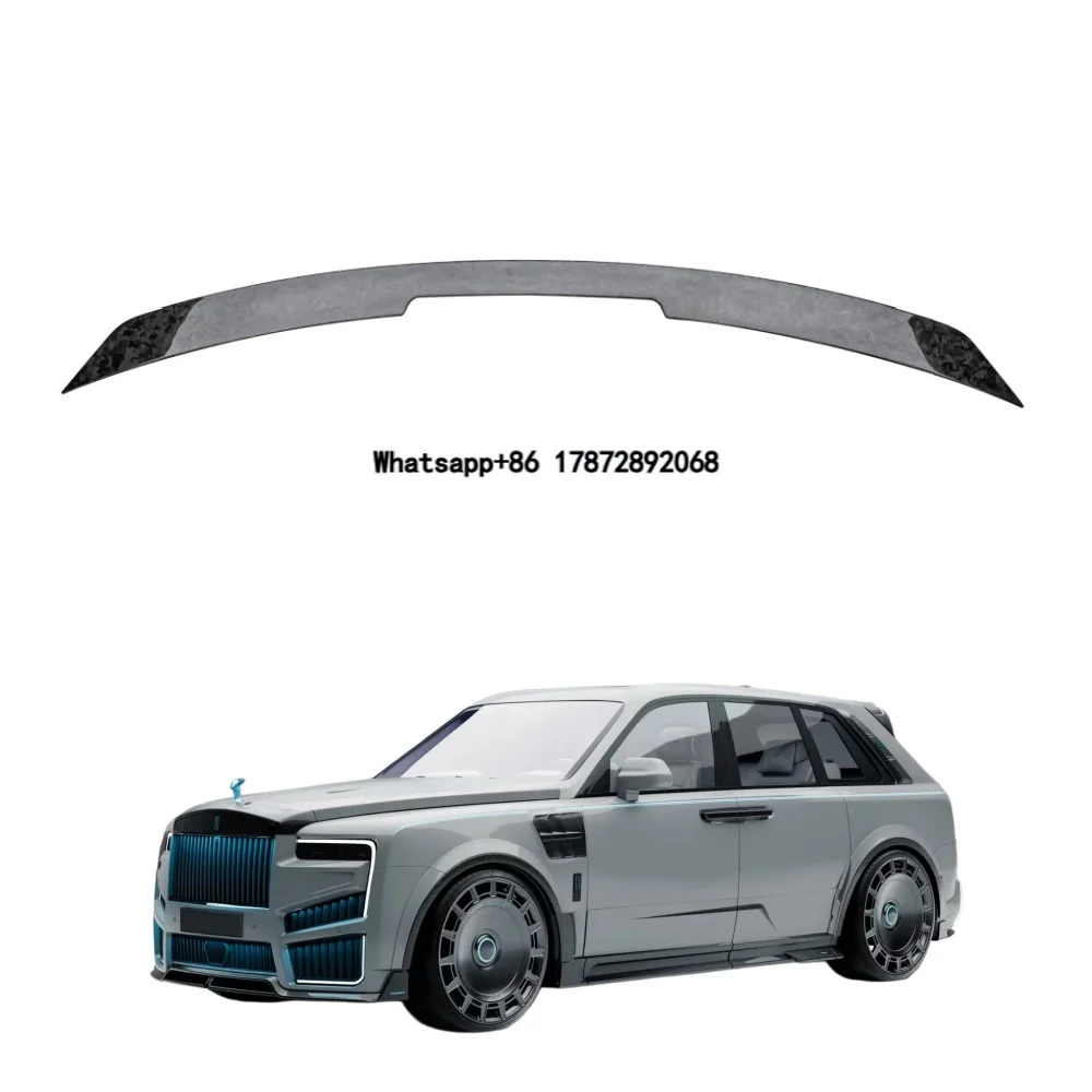 Carbon Fiber Rear Trunk Spoiler Boot Lip Wing for Cullinan MSY Style