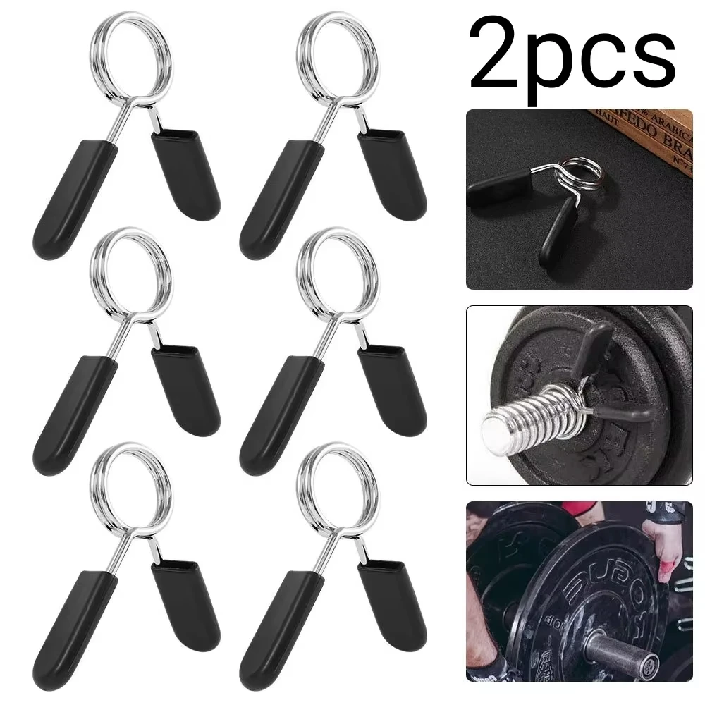 2 teile/los 25/28/30mm Barbell Clamp Frühling Kragen Clip Gym Hantel Schloss Standard Gewichtheben Kit fitness Bodybuilding Workout