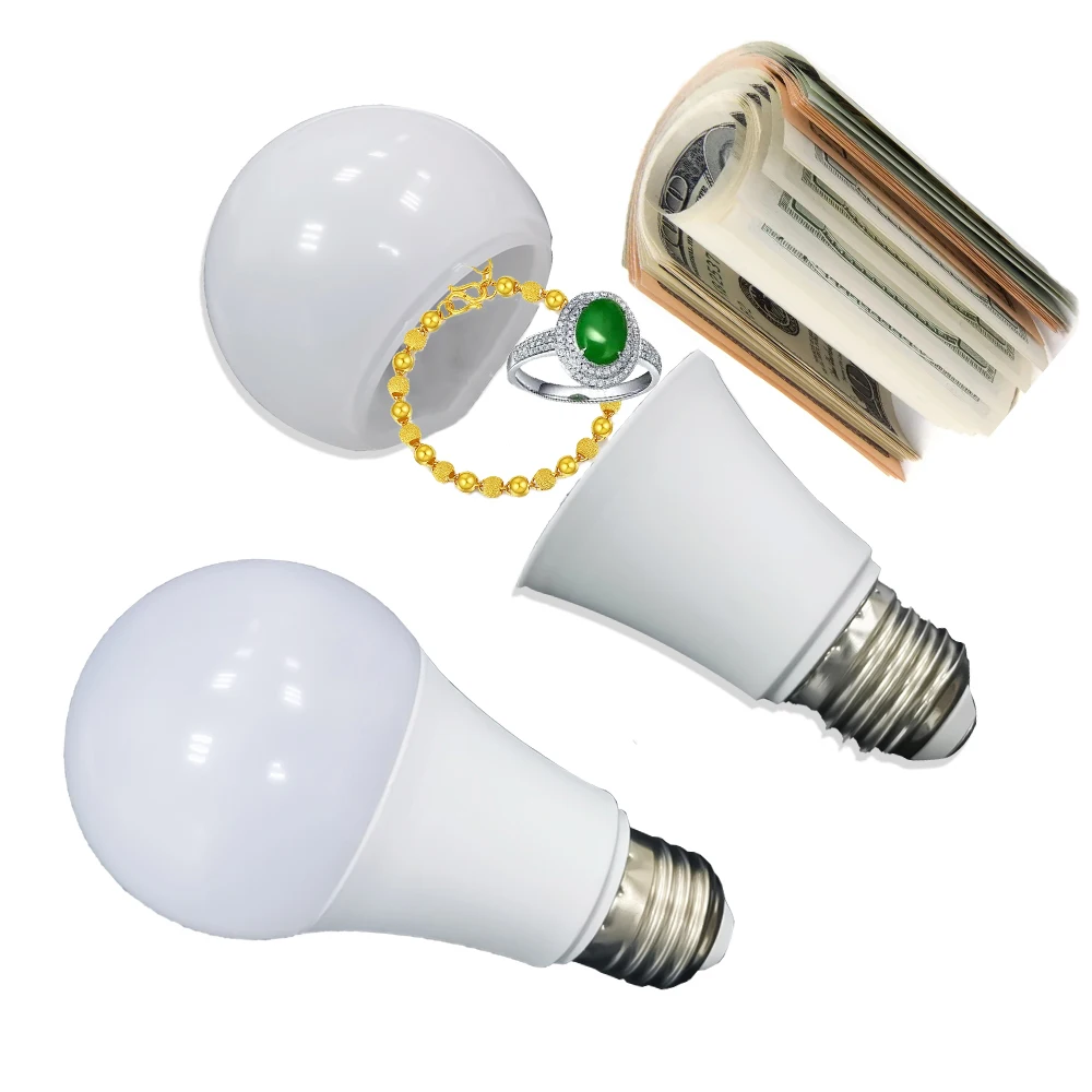 E27 Sight Secret Light Bulb Home Diversion Stash کین محفوظ کنٹینر چھپانے کی جگہ ⁣ ⁣ ⁣ ⁣   ہ پوشیدہ اسٹوریج خفیہ کمپارٹمنٹ