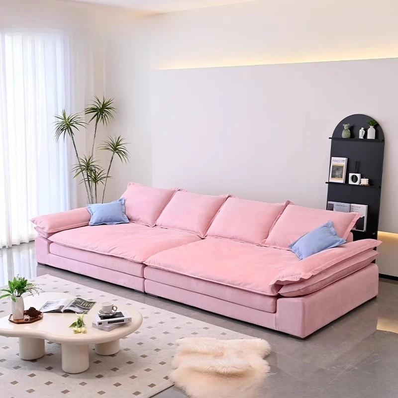 Recommended double-layer sofa Big Mac large sitting depth adjustable armrest down solid wood
