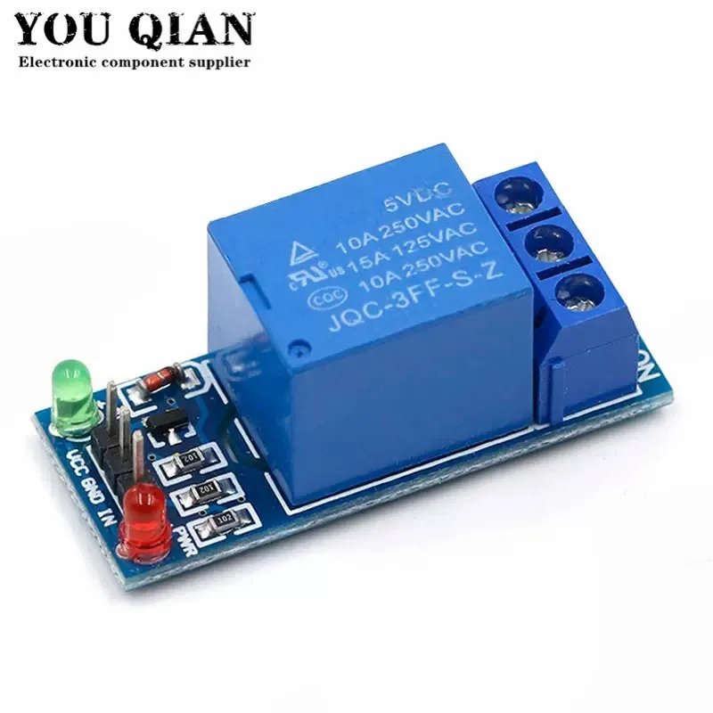 Module de relais 5V, 1 canal, 10 pièces, niveau bas pour le contrôle des appareils électroménagers SCM