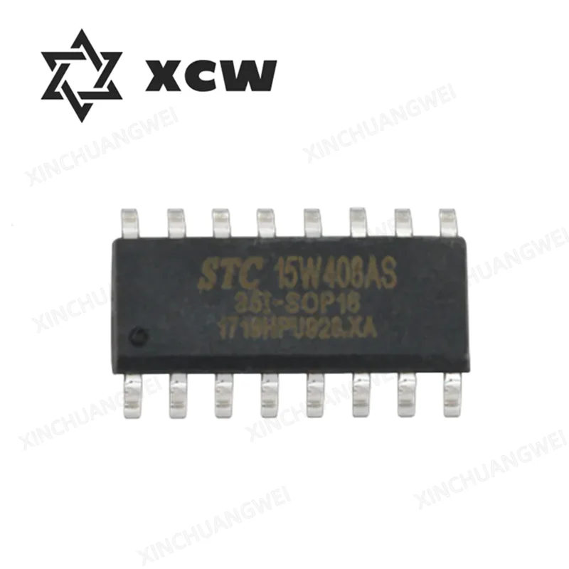 

Оригинальный чип STC15W408AS STC15W408AS-35I-SOP16 macro-crystal MCU chip sop-1651 series MCU chip