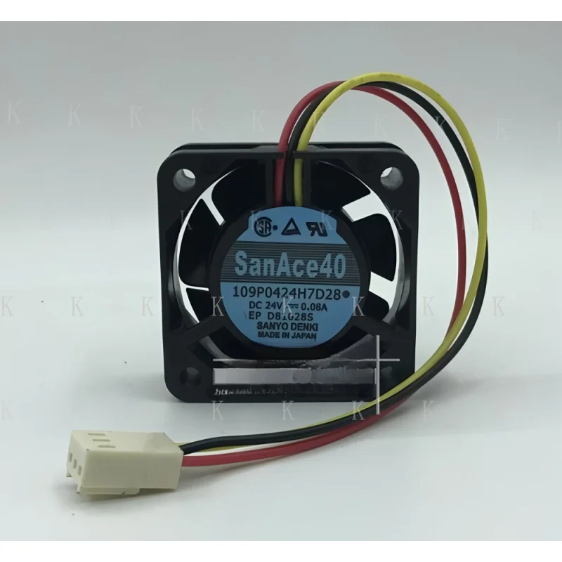 

C FOR Бесшумный охлаждающий вентилятор с большим объемом воздуха 109P0424H7D28 40*40*15 мм 24 В 0,08 А