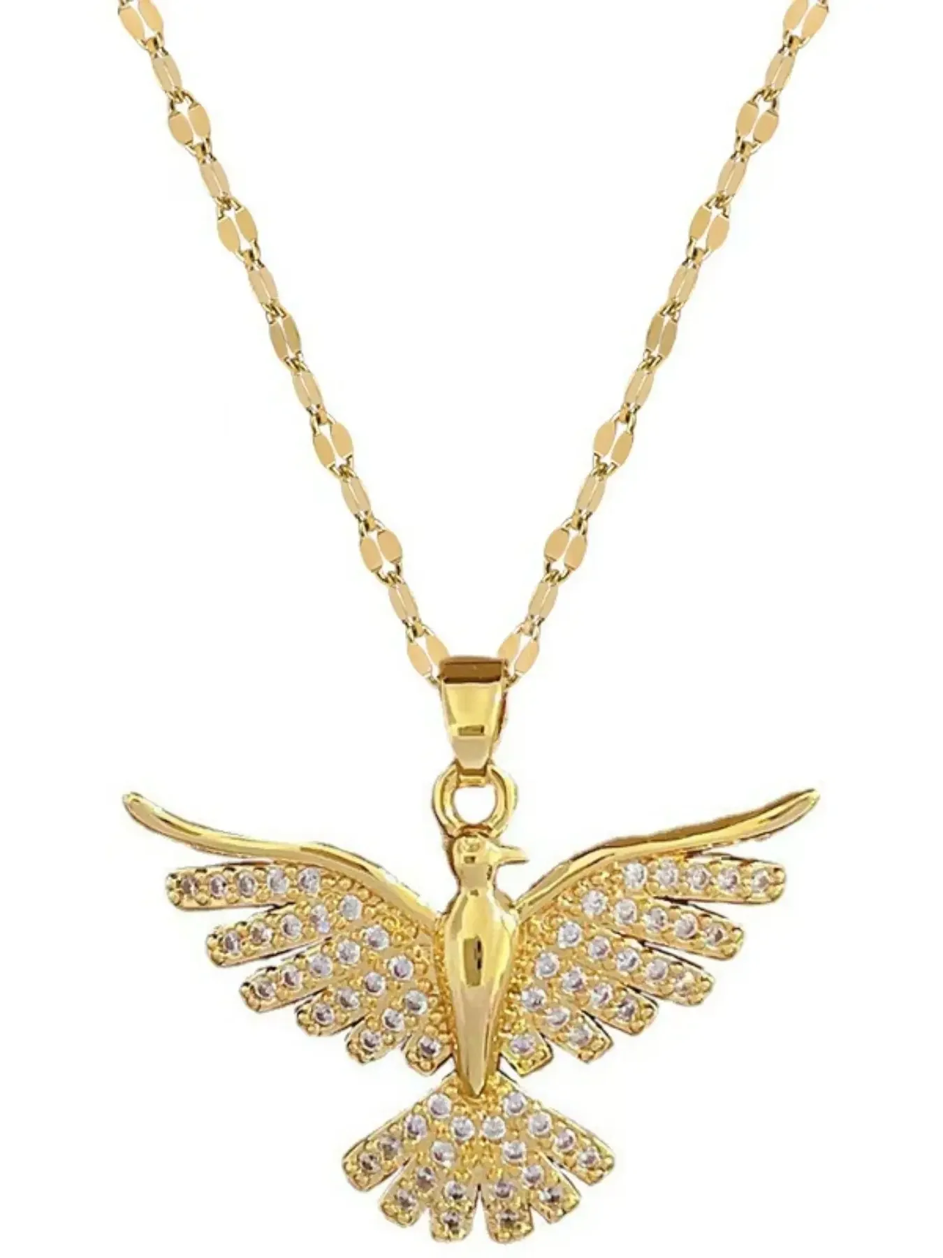 Phoenix Design Pendant Necklace for Women, Chain Necklaces, Fashion Jewelry for Party, Daily Clothing Decor, Trendy All-match & Exquisite Jewelry for Birthday Gift, Modern Versatile Accessories