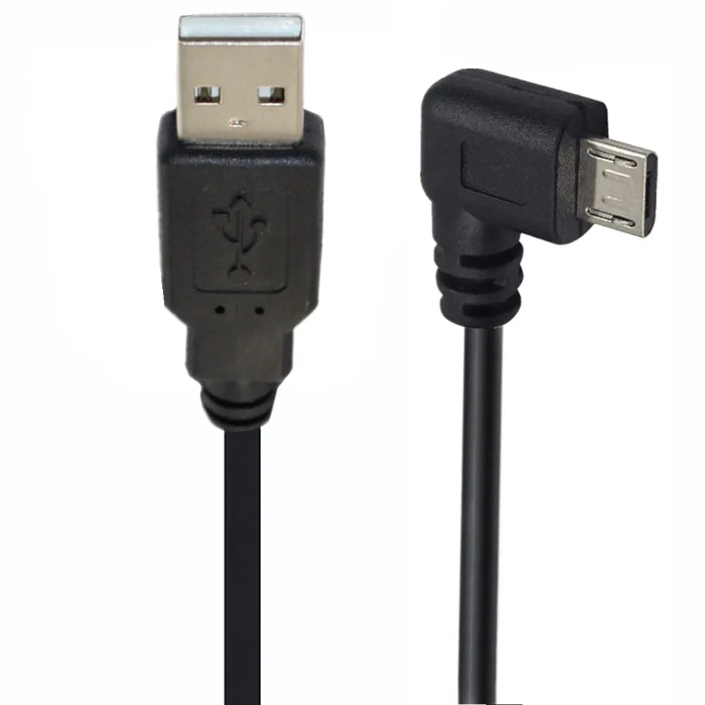 USB 2.0 TYPE A TO MICRO USB 90 DEGREE RIGHT ANGLE CABLE 0.25M 1.5M