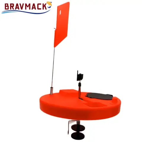 ชุดอุปกรณ์ตกปลาฤดูหนาว BRAVMACK Thermal Ice Fishing Tip Up พร้อมเสาและธง สำหรับตกปลาบนน้ำแข็ง