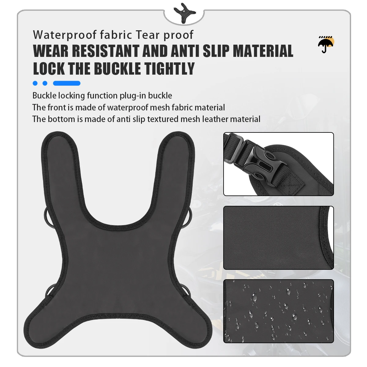 Universal Motorcycle Tank Bag Mounting Base Motorbike Fuel Tank Mount Base for Fuel Tank Bag/Tank Bag Motor Accessory