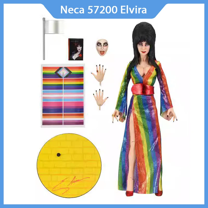 

Neca 57200 Elvira Mistress Of The Dark Over The Rainbow Edition Anime Action Figure Model Statue Toy Kid Birthday Gifts 8inch