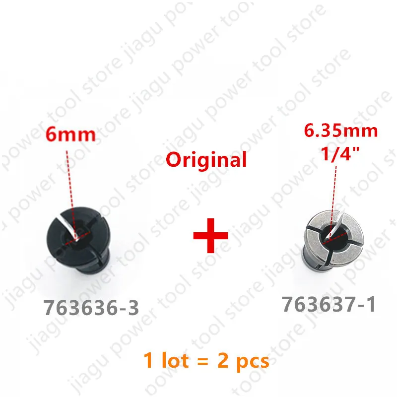 Imagem -02 - Pinça para Makita 7636371 7636363 763615-1 mm Rp0900k Rt0701c M361 3608b Einhell Rt0702c Rt0700cx2j Roteador