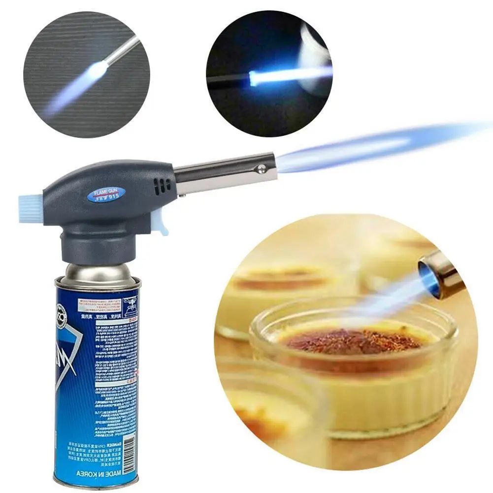 Torch Cooking AutoIgnition Gas Welding-Burner Welding Gas Burner Flame Gas Torch Flame Gun Blow For BBQ Camping Cooking