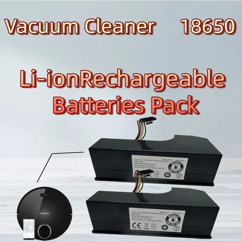 

14.4V 6800mAh Battery Replacement for3090 3091/3092/1690/2090 Robot Vacuum Cleaners, KeyAccessories SpareParts,Long-LastingPower