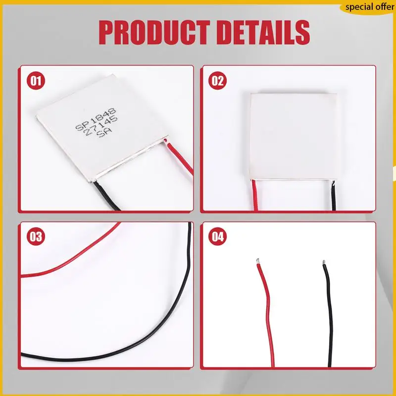 

A50I 40X40mm New Useful Simple Module Thermoelectric Generator Semiconductor High Temperature Power