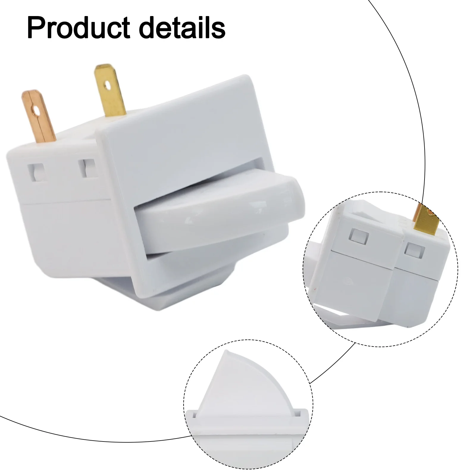 

Refrigerator Accessories Part Button 5A Switch 30*25mm Refrigerator Light Switch Extreme Condition Functionality For Freezers