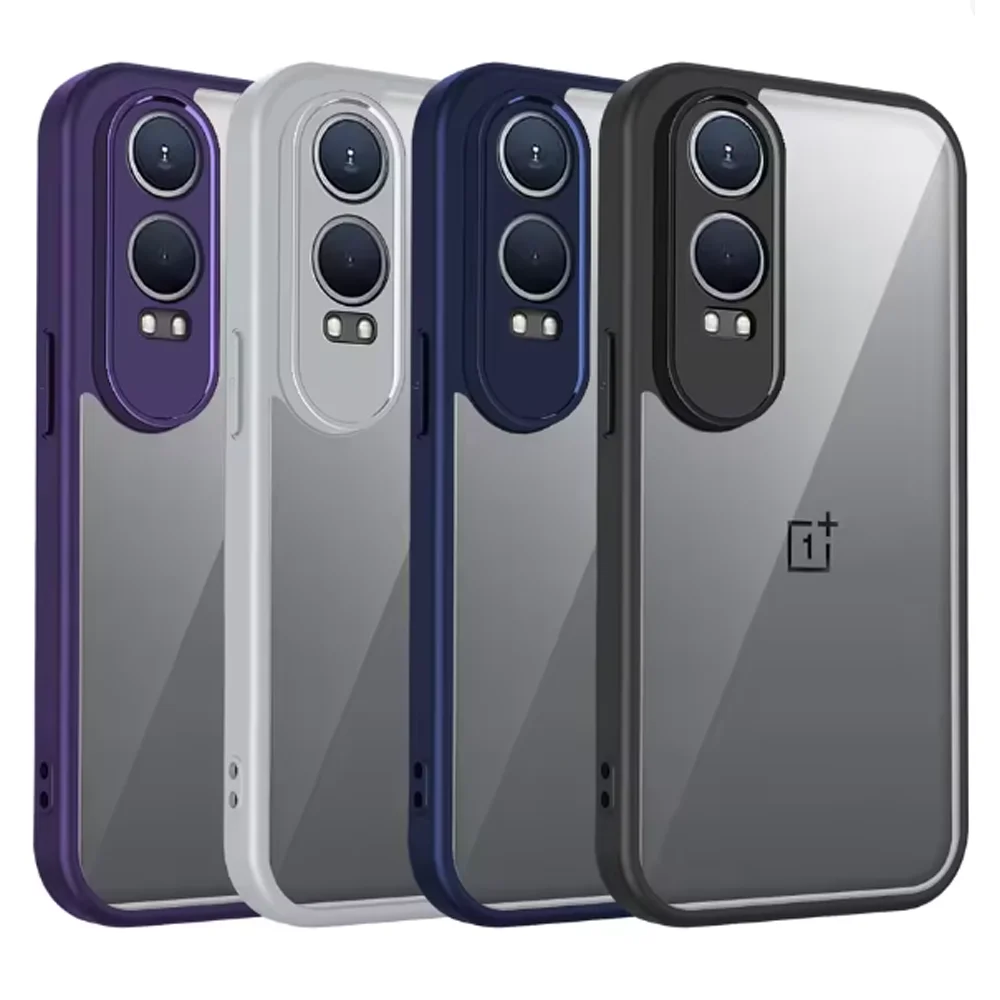 For Oneplus Nord CE 4 Lite Case 1+Nord ce4 lite Phone Case CPH2621 Cover Air Cushion Silicon Bumper Clear Matte Back Cover Hard
