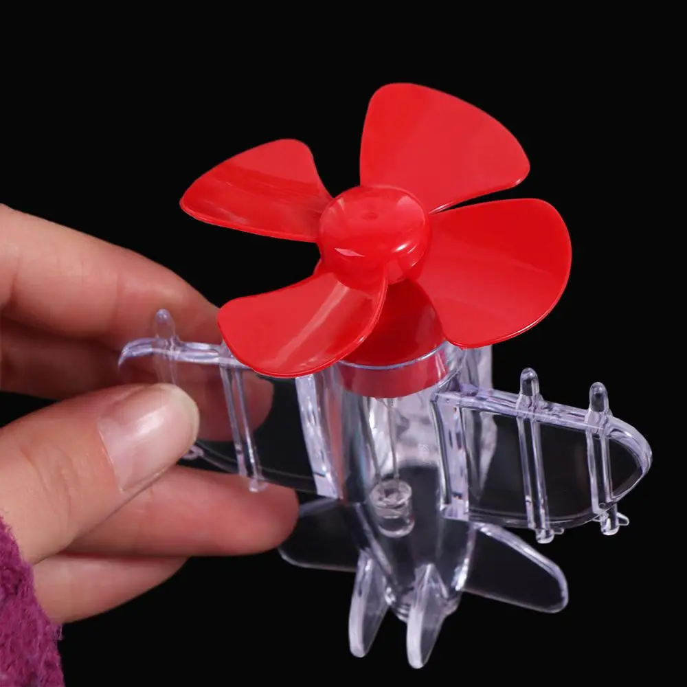 With Traceless Adhesive Small Airplane Car Decorations Wind Power Generation Safe Riding Mini Airplane LED Light