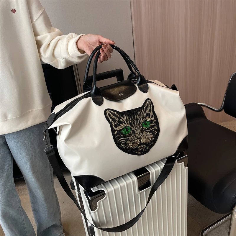 

High-End Fitness Travel Luggage Bag, Single Shoulder Crossbody Carry, Extra Large Capacity Layered Storage, Suitable for Both Men and Women