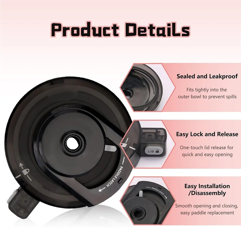 BAAN-внешняя крышка чаши с контейнером для NC500/NC501/NC501H/NC501HBL Series, запасная часть блендера для мороженого