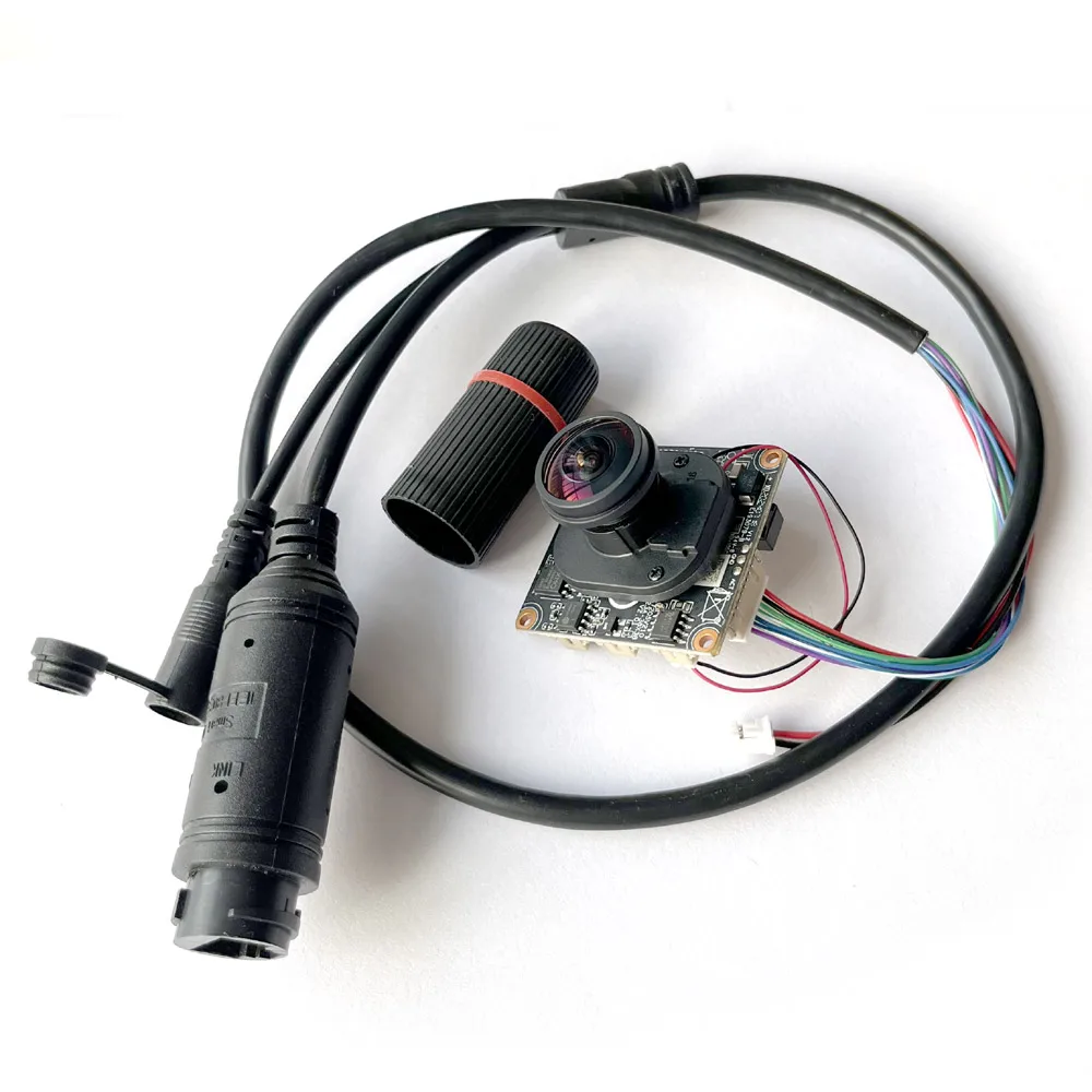 Moduł kamery IP CCTV + kabel POE + obiektyw typu rybie oko 1,8 mm 8 MP 5 MP 4 MP płyta Mikrofon audio Bezpieczeństwo sieci IPC XMEye