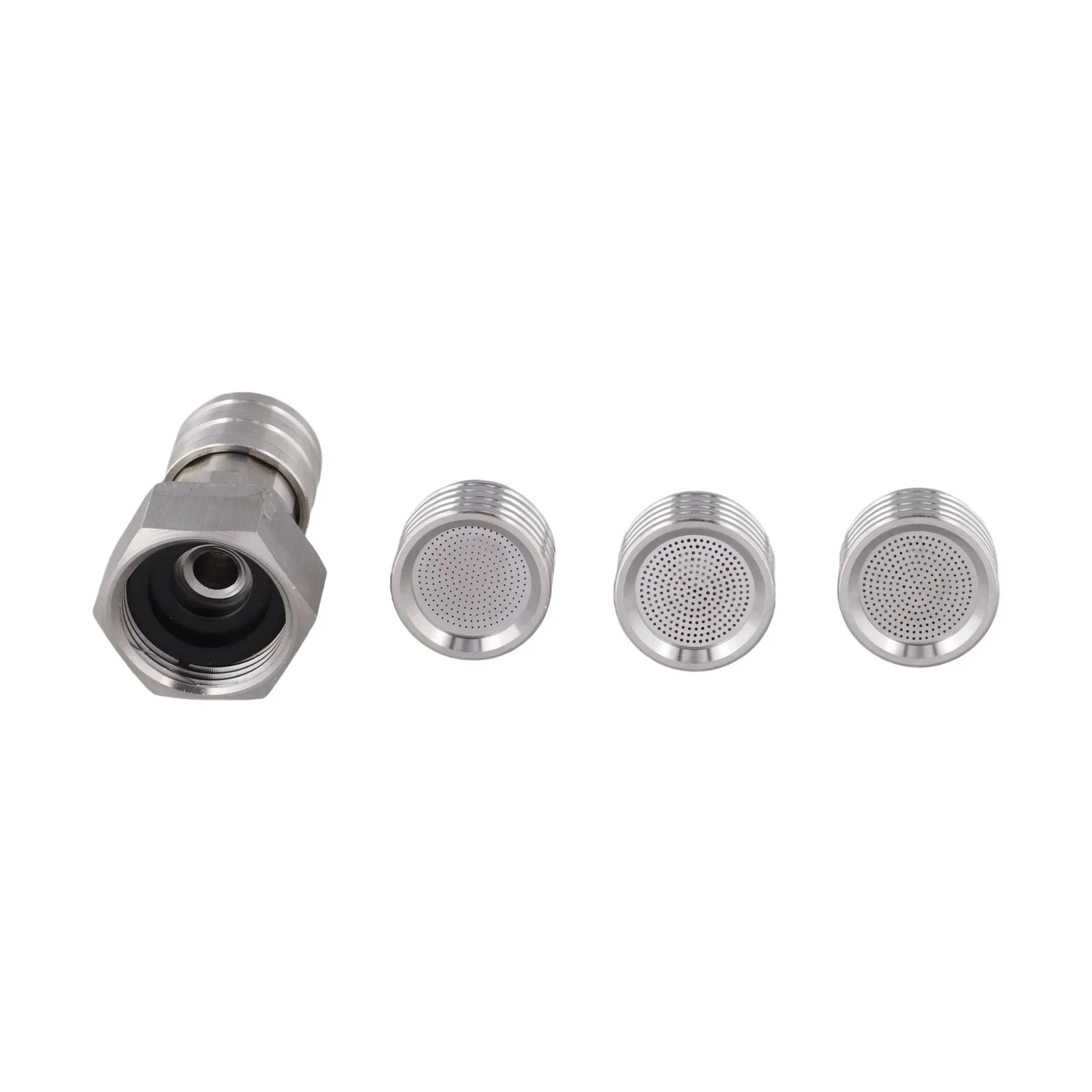 

Pressure Washer Shower Nozzle Adapter 14 Inch Connector Stainless Steel for Car Washing and Landscape Watering