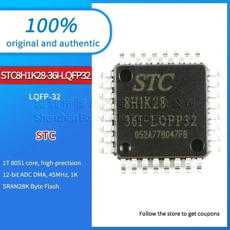 

STC8H1K28-36I-LQFP32 original and authentic