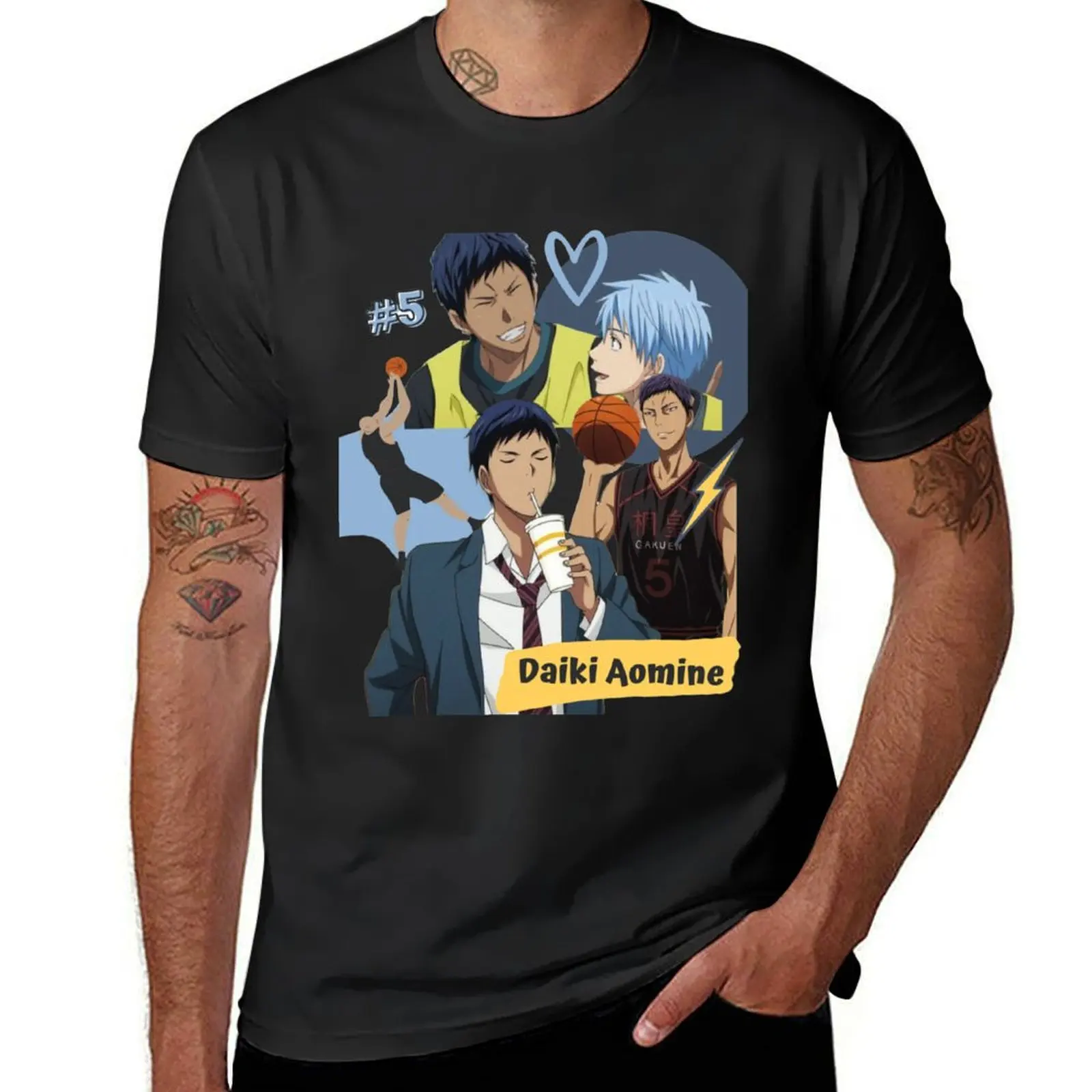 

Aomine Daiki T-Shirt boys whites cute clothes designer t shirt men