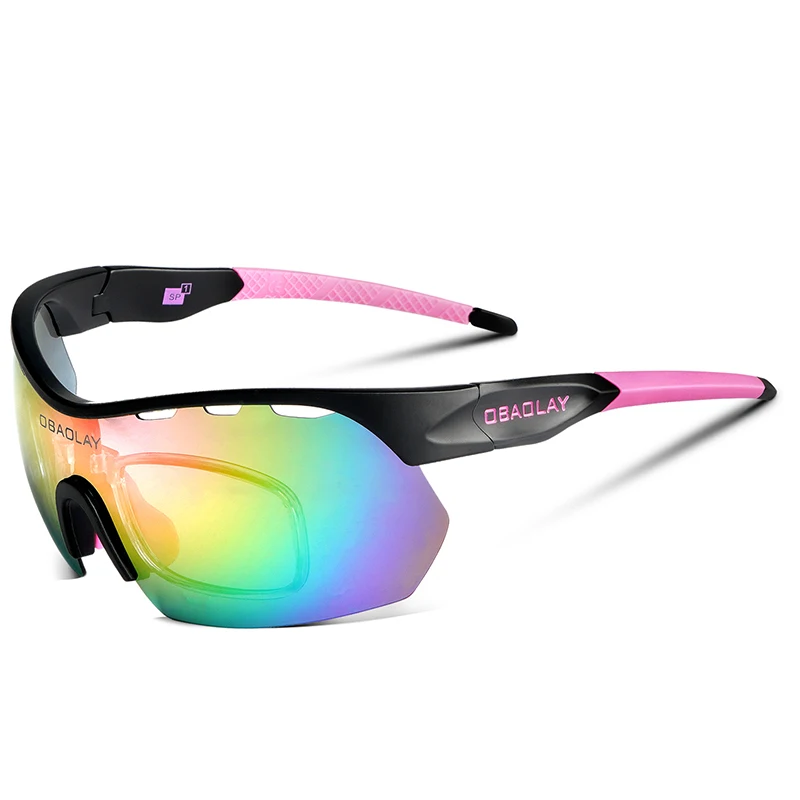 

2024 obaolay TR90 sunglasses cycling sport sunglasses Outdoor Cycling Sports Glasses Polarized Sports Glasses Men's Bicycle