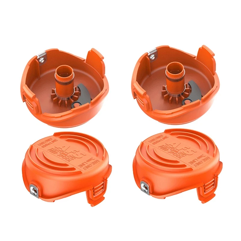 

4Pcs Suitable For BLACK+DECKER Mower Lawn Mower Parts A6486/90583594 Replacement Spool Cover