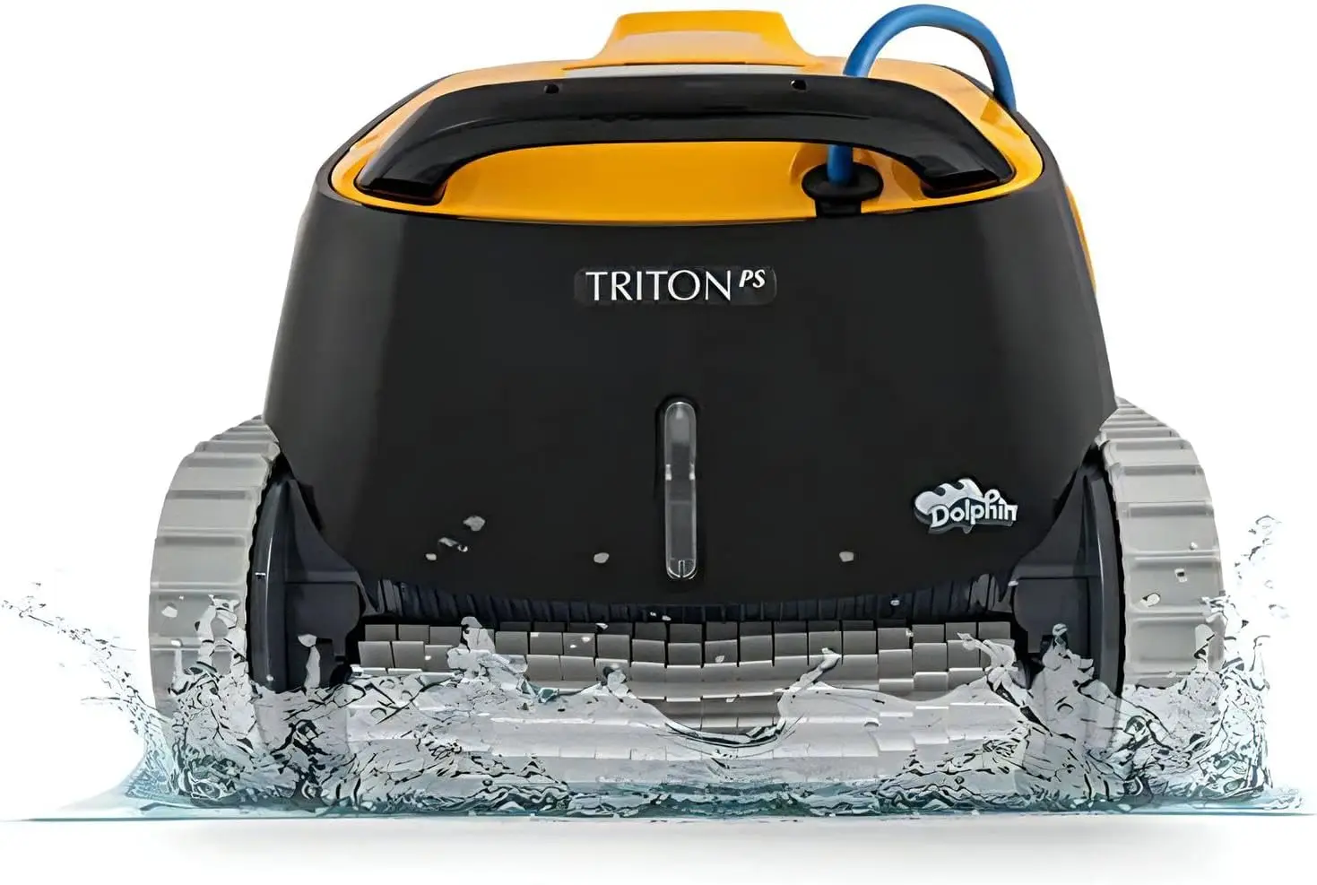 

Triton PS Automatic Robotic Pool Vacuum Cleaner, Always Cleaning, Never Charging, with Scrubber Brush, Ideal for In-Ground Pools