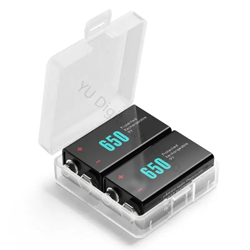 96BA Kompakter Aufbewahrungskoffer für 9-Volt-Batterien für die Organisation von Werkzeugkästen, rechteckiger Koffer – Detail 2