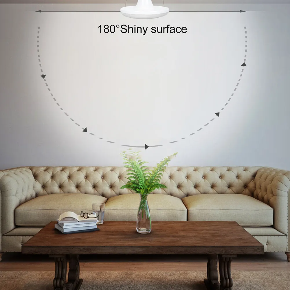 

Мощная светодиодная лампа-«летающая тарелка» E27, креативная, для освещения больших площадей, теплый мягкий свет для ночных рынков и торговых центров