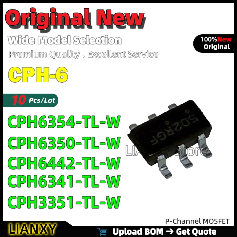 10pcs CPH-6 CPH6354-TL-W CPH6350-TL-W CPH6442-TL-W CPH6341-TL-W CPH3351-TL-W P-Channel MOSFET New Original