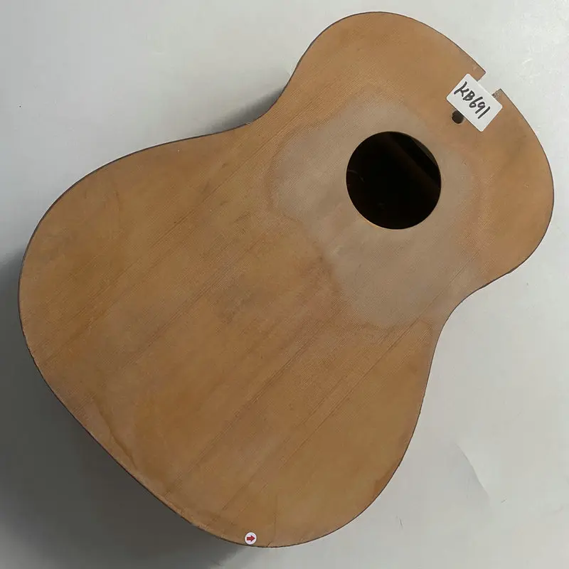 

KB691 Nature Color Acoustic Guitar Body Spruce With Sapele Synthetic Wood DIY Guitar Parts for DIY Replacement