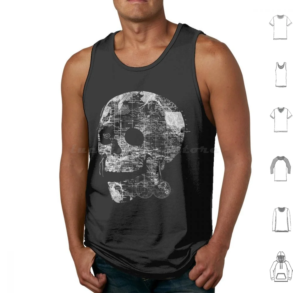 Camisetas sin mangas con estampado de calavera Wanderlust, diseño personalizado de algodón, barato, Tobias Fonseca, Tobe Fonseca, diseño moderno, Tshrits divertidos