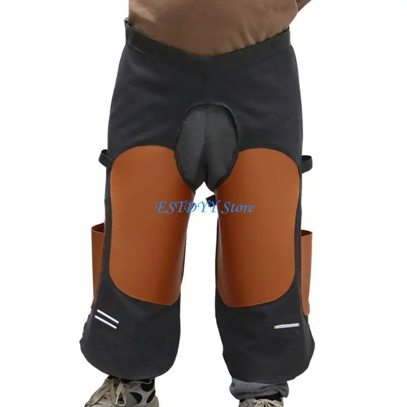 G6DE Versatiles Equine Hoofs Maintenance Apron Adjustable Durability Canvas Synthetic Leather Padding For Secure Use