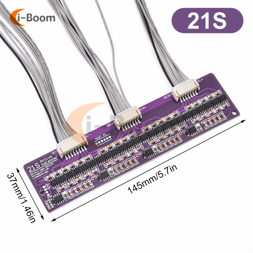 3S 4S 5S 6S 7S 8S 14S 17S 21S 1.5A Li-ion Lifepo4 LTO Lithium Battery Active Equalizer Balancer Board Balance Capacitor BMS