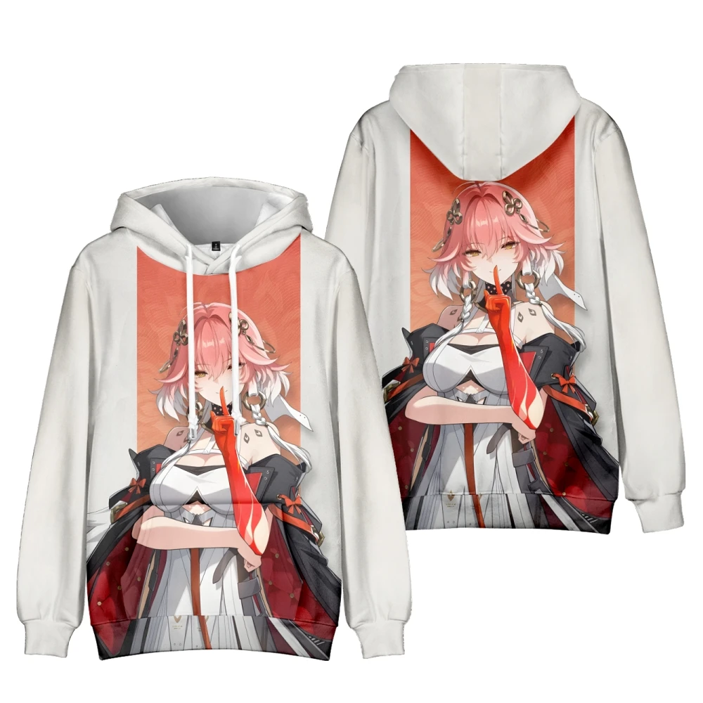 Anime Game Wuthering Waves Merch Hoodie Cosplay Costume Funny Pullover Sweatshirt for Adult Men Fashion Daily Unisex Hoodie